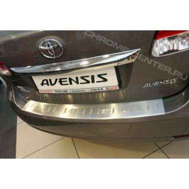 Накладка на задний бампер (матовая) Toyota Avensis Variant (2009-2015) бренд – Croni главное фото